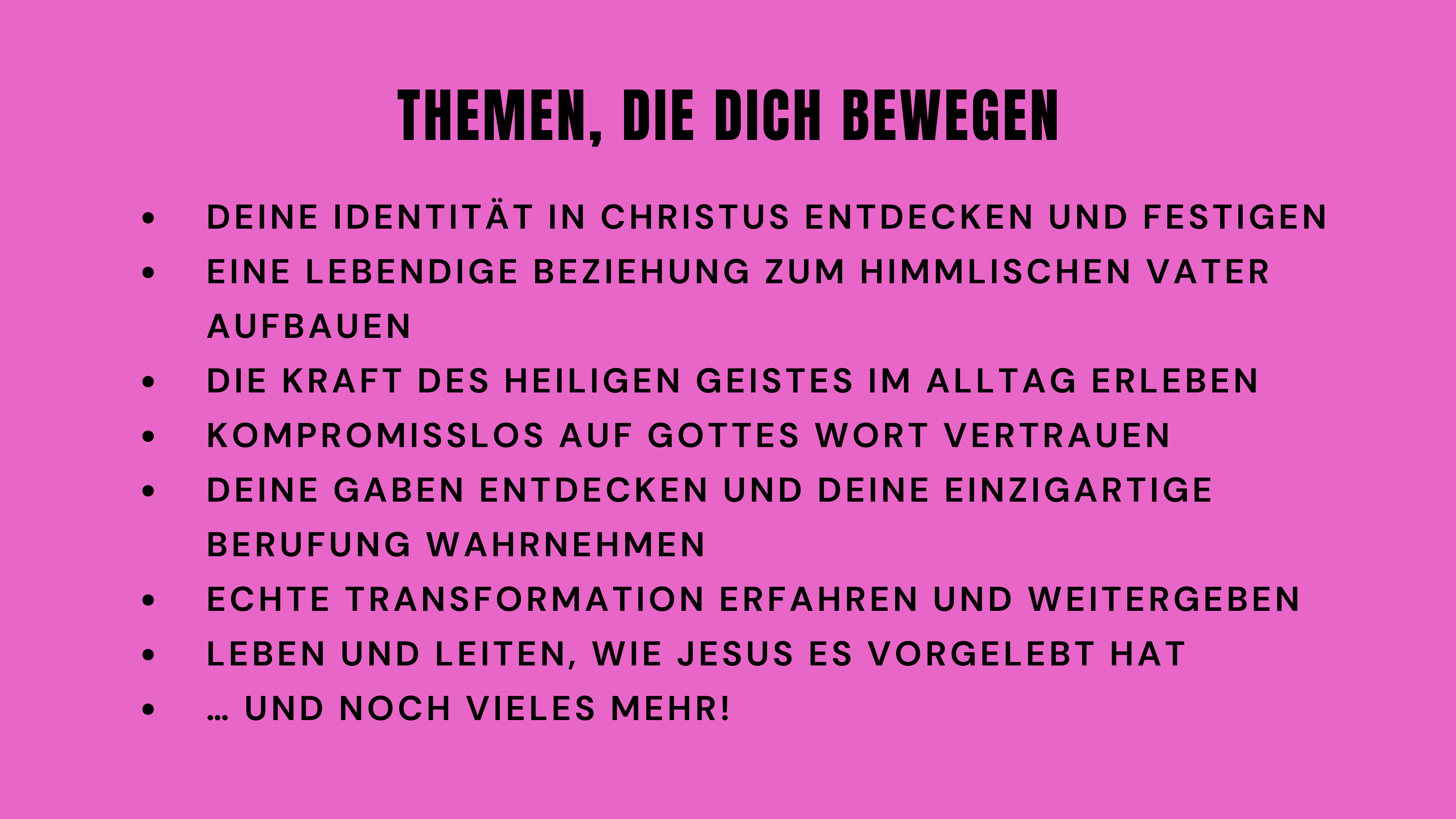 The Call_Themen, die dich bewegen